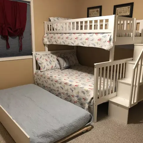 Double bed all solid wood standard bunk bed