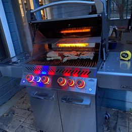 Napoleon P500RSIBPSS-3 Prestige 500 RSIB Propane Gas Grill, sq. in + Infrared Si