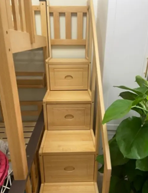 solid wood children's bunk bed