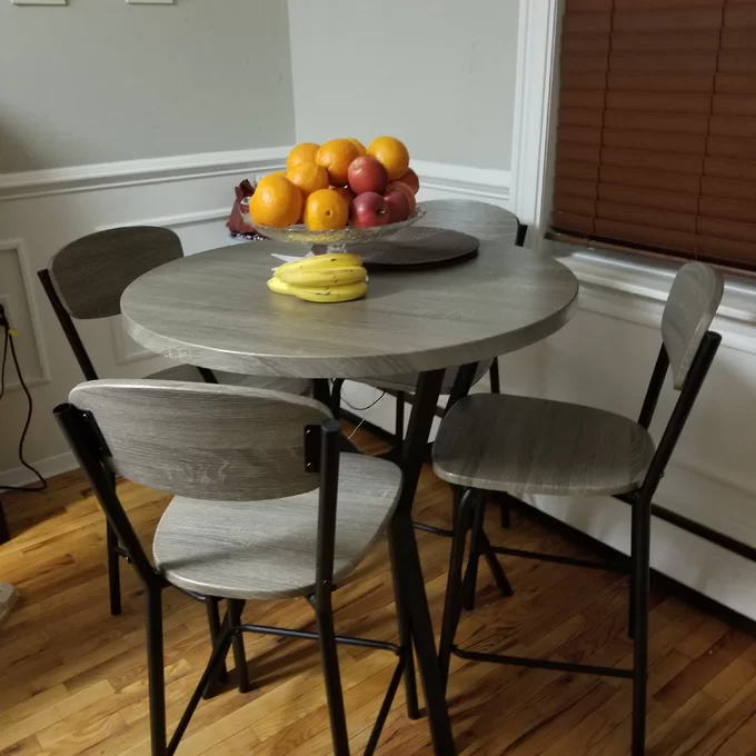 【Furniture】Summerall 4 - Person Counter Height Dining Set