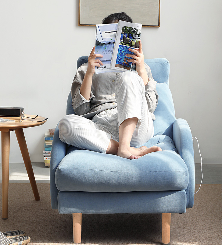 Lazy sofa bedroom small sofa balcony leisure recliner home tatami single sofa folding back chair