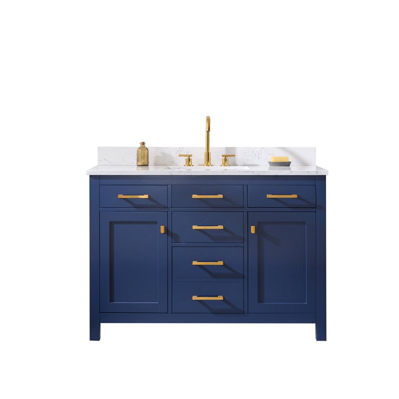Atencio 42″ single bathroom vanity