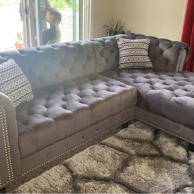 【Furniture】Lora 2 - Piece Upholstered Chaise Sectional