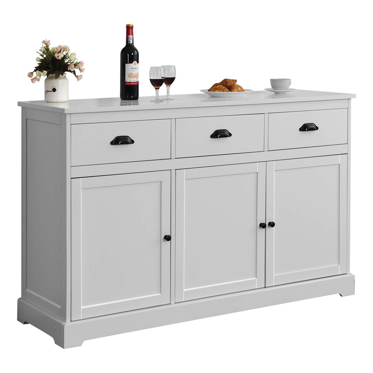 【Furniture】Sideboard Buffet Server Storage Cabinet Console Table Home Kitchen Dining Room Furniture