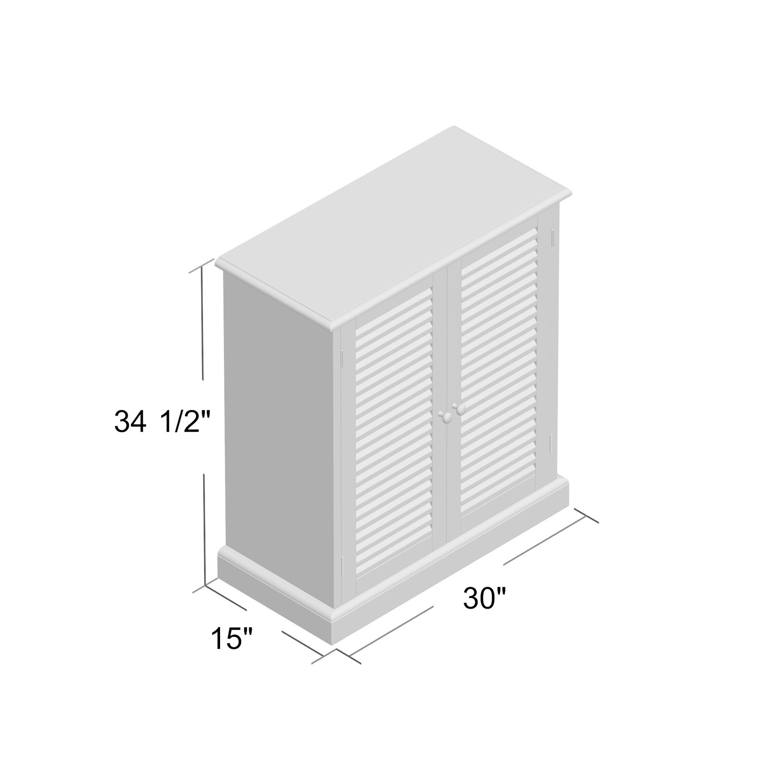 【Furniture】Polton 15 Pair Shoe Storage Cabinet