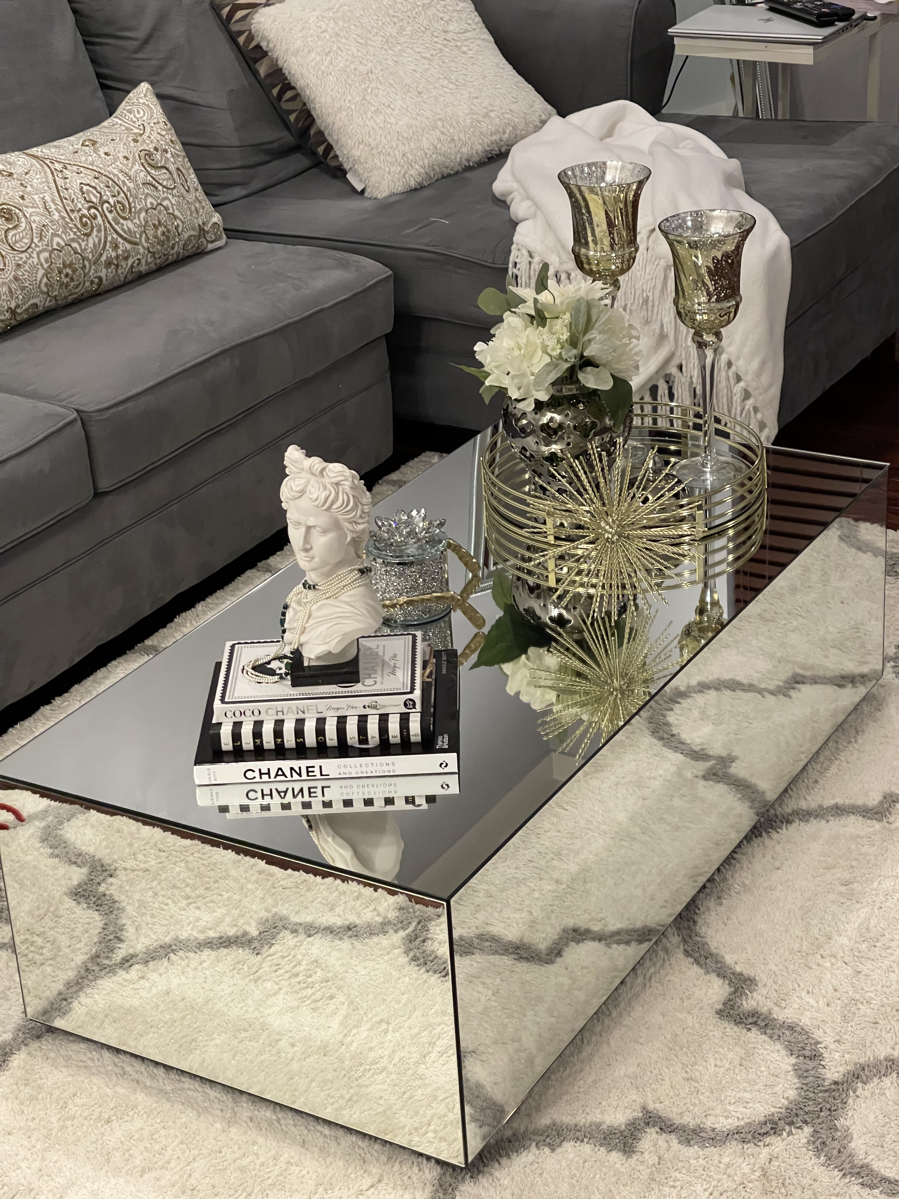 【Furniture】All Glass Coffee Table/Center Table