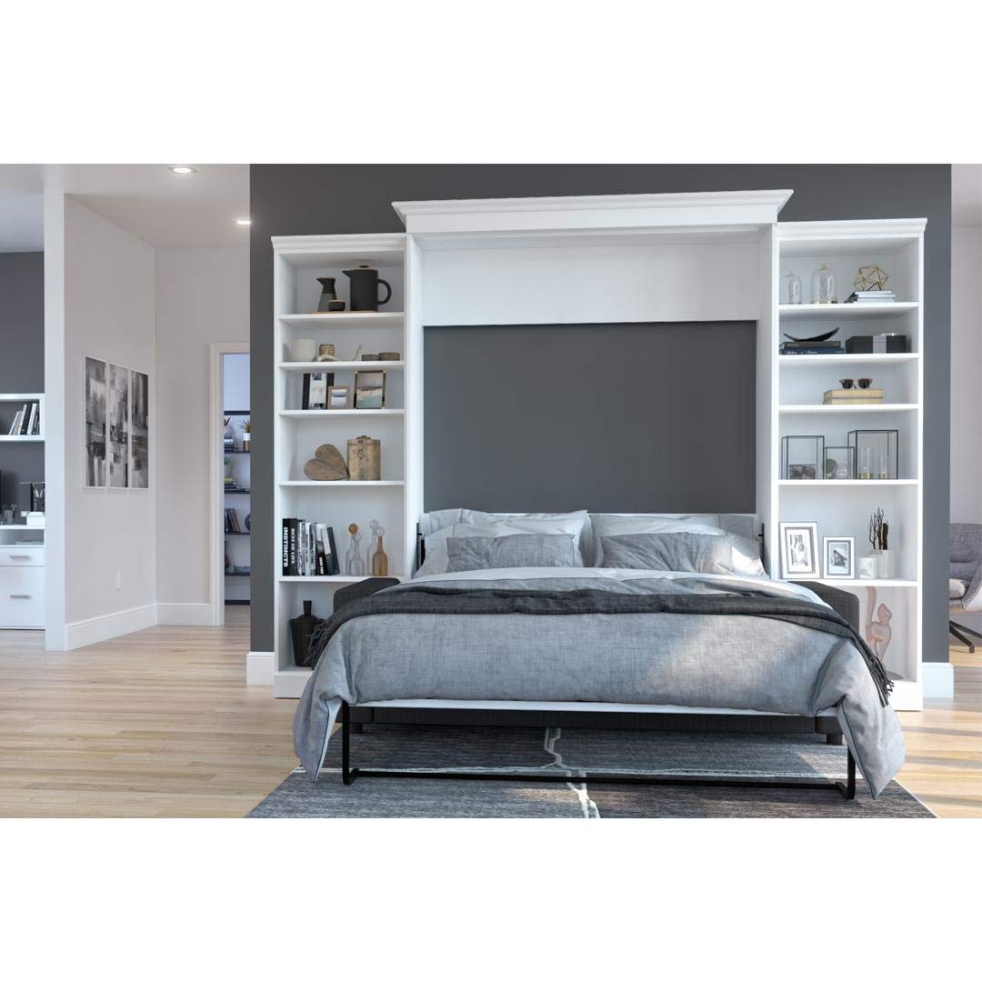 【Furniture】Versatile Collection, Queen Murphy Bed, Two Storage Units and a Sofa (115