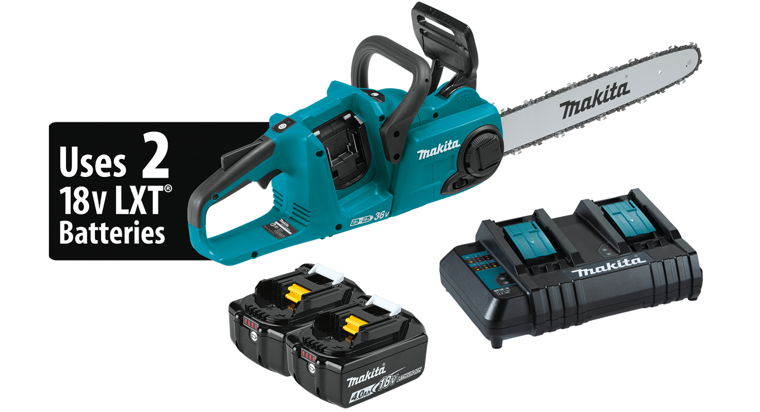 Makita XCU04CM 36V (18V X2) LXT® Brushless 16 Chain Saw Kit (4.0Ah) BO.1012