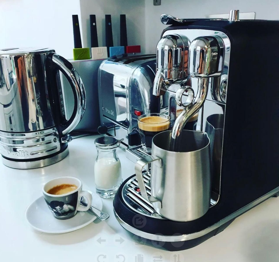 Nespresso Creatista Plus Coffee Machine by Sage, Black Truffle