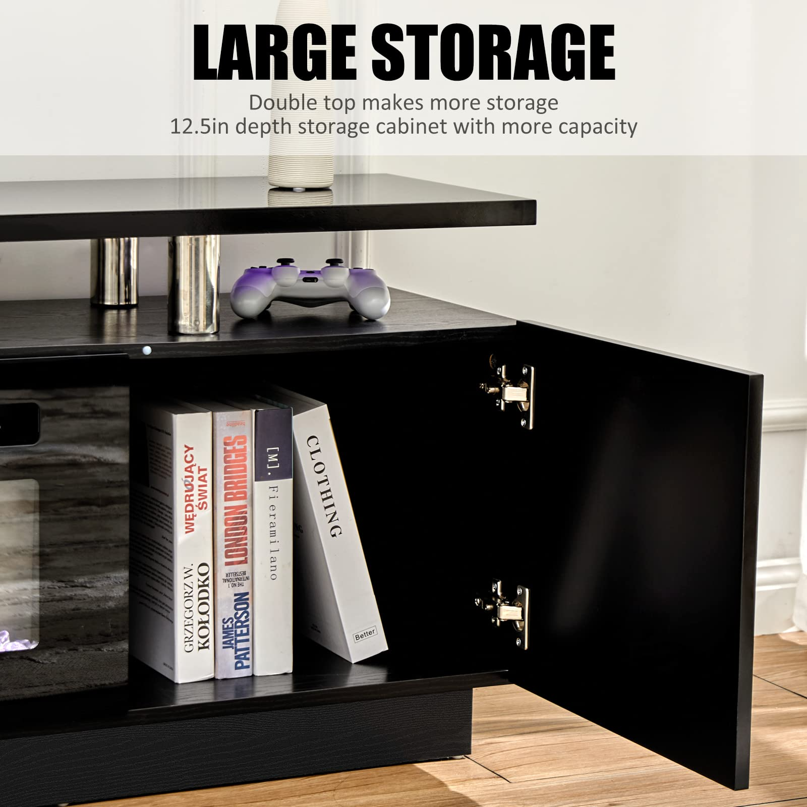 【Furniture】Fireplace TV Stand with 36