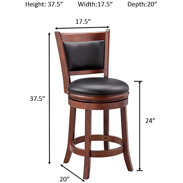 Ball & Cast Barstool, 29-Inch,2-Pack, Cappuccino Jayden Cappuccino 29-Inch,2-Pack