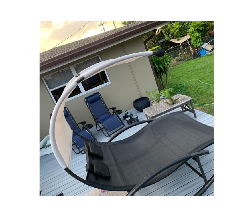 Chatteris 55 Wide Outdoor Patio Sofa Bed with Cushion