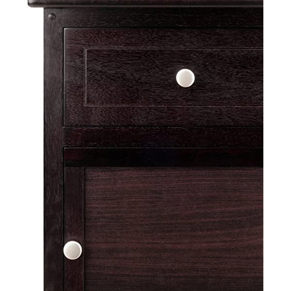 Winsome Eugene Accent Table, 18.9 inches, Espresso