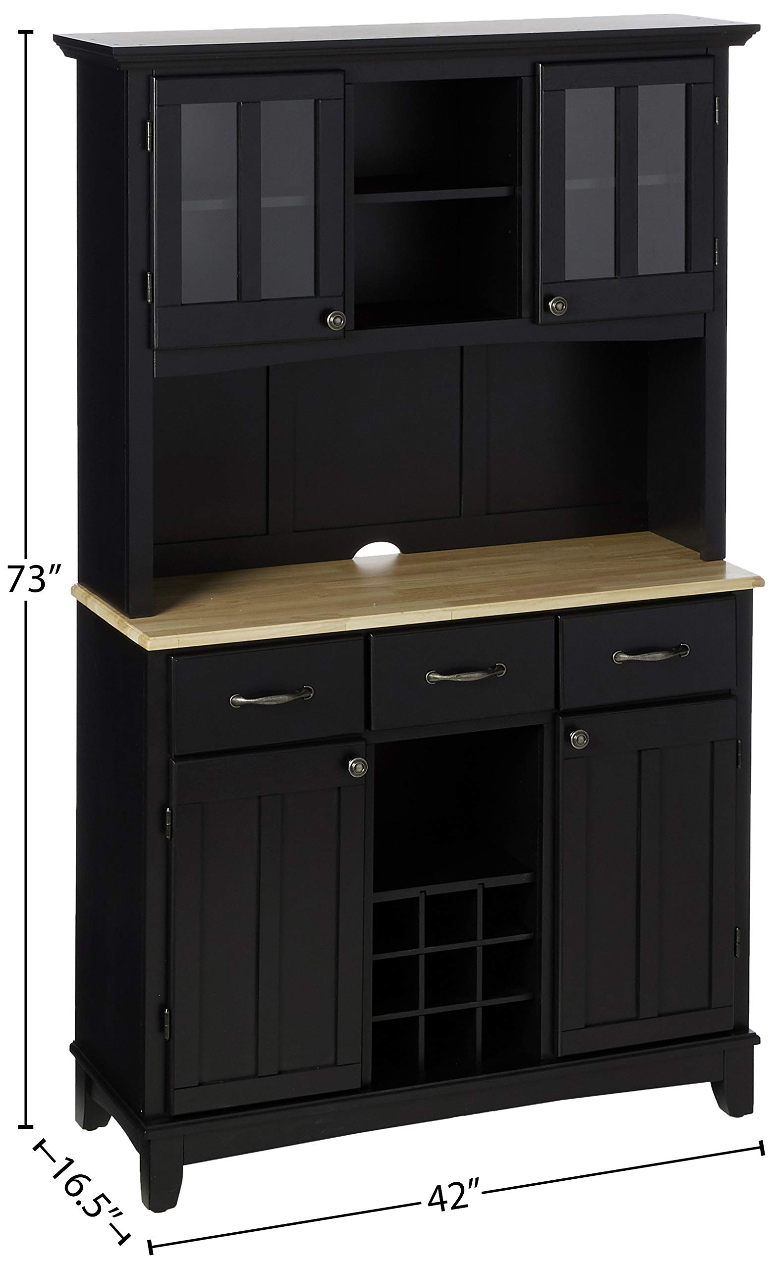 【Furniture】Server sideboards - Buffets - Credenzas, Hutch, Black
