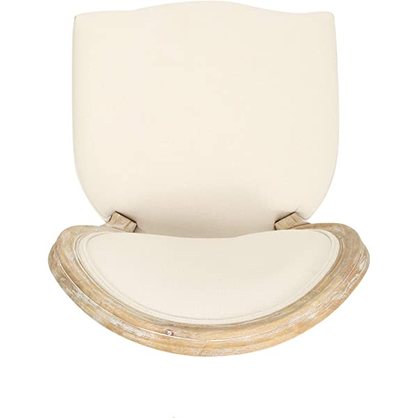 Christopher Knight Home Phinnaeus Beige Fabric Dining Chair (Set of 2), 2-Pcs Set Beige 2-Pcs Set