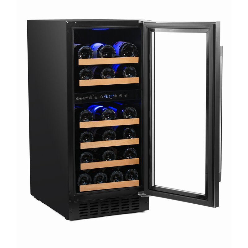 32 Bottle Dual Zone Freestanding/Built-In Wine Refrigerator