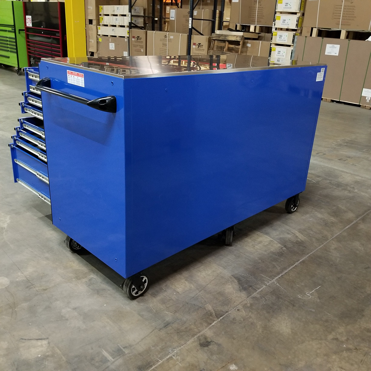 used toolboxScratch & Dent Extreme Tools 72 x 30 19 Drawers Triple Bank Roller Cabinet With Stainless Steel Top C Showroom Demo