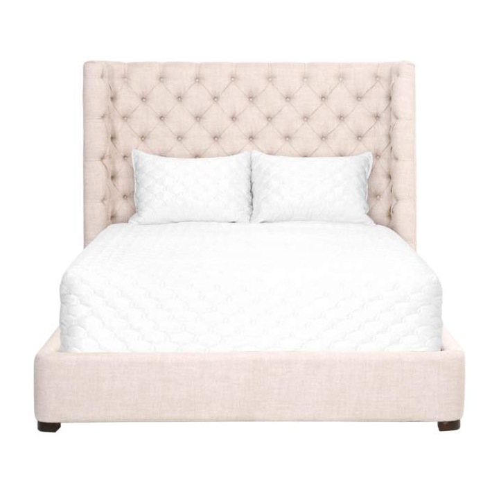 Barclay Bisque French Linen Platform Bed