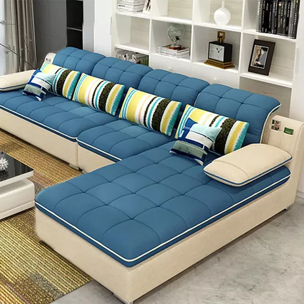 REVERSIBLE SOFA SOFA L-SHAPED SOFA CONVERTIBLE LIVING ROOM SOFA 4 PEOPLE SOFA COMBINATION APARTMENT DEEP