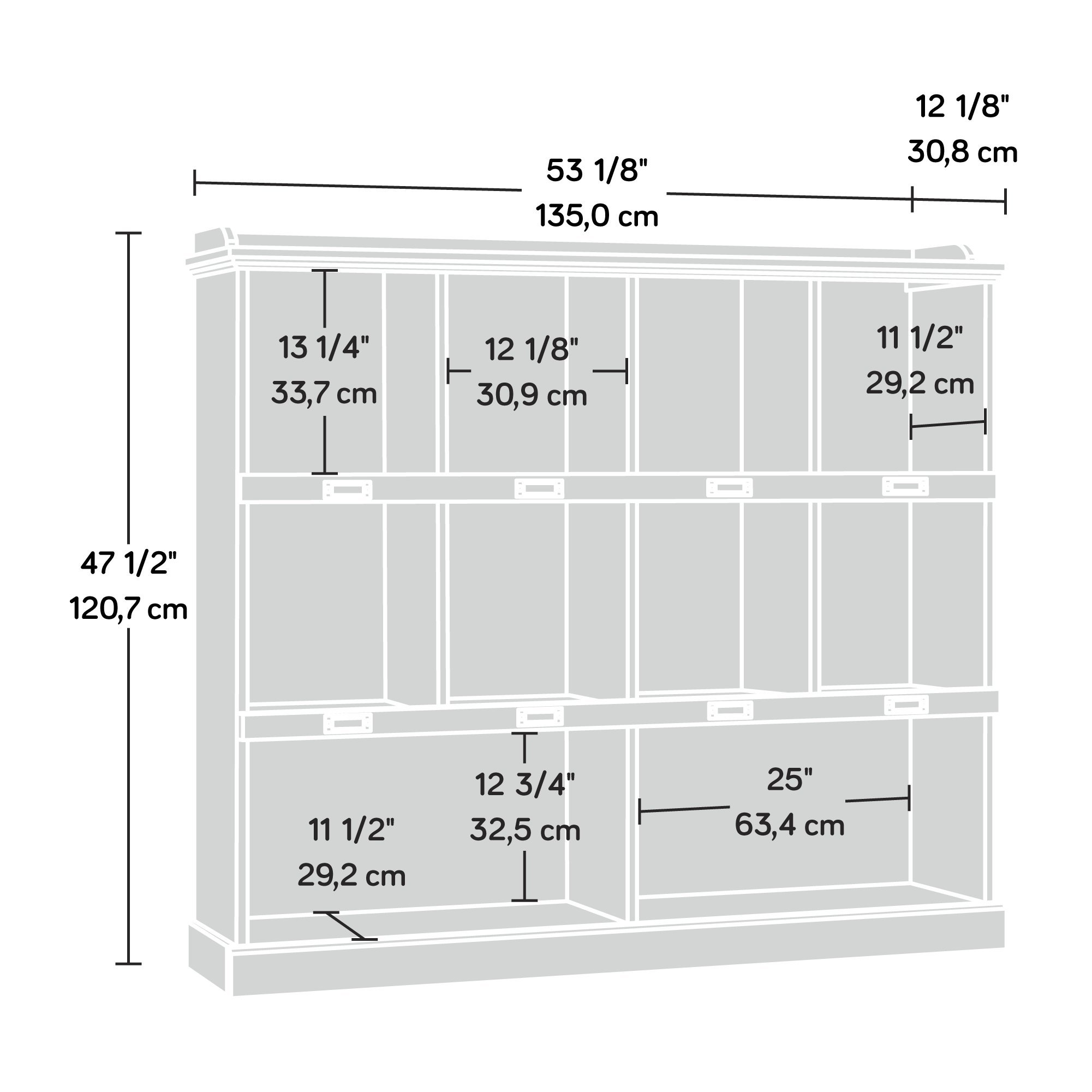 【Furniture】Rustic Super Wide 86 Inch 5 Tier Bookcase with 23 Shelves, 5-Shelf Etagere Large Open Bookshelf