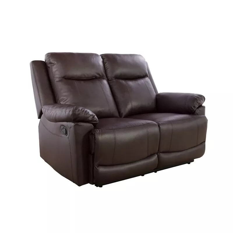 2 PIECE FAUX LEATHER RECLINING LIVING ROOM SET