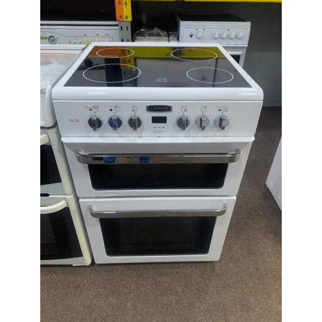 Leisure white good condition 60cm electric cooker with oven grill