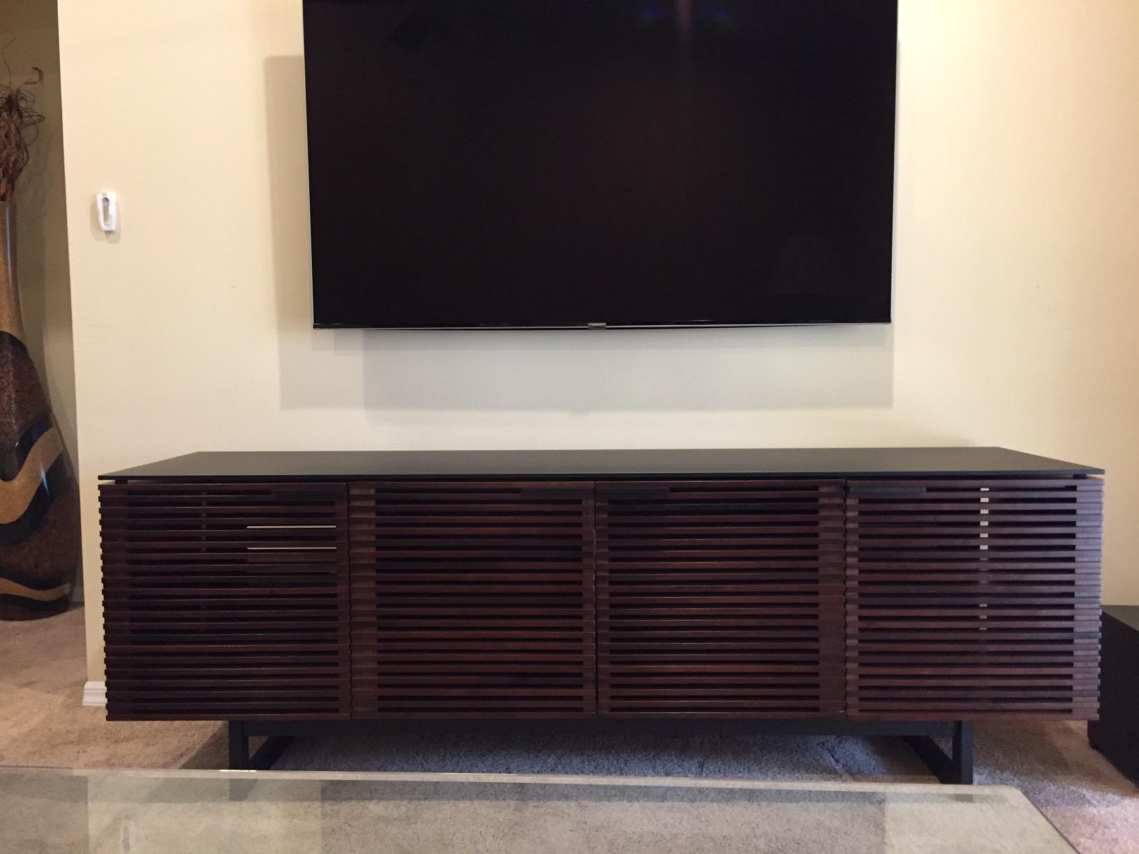 【Furniture】BDI Corridor 8177 Triple-Width Media Console with Drawer, Charcoal